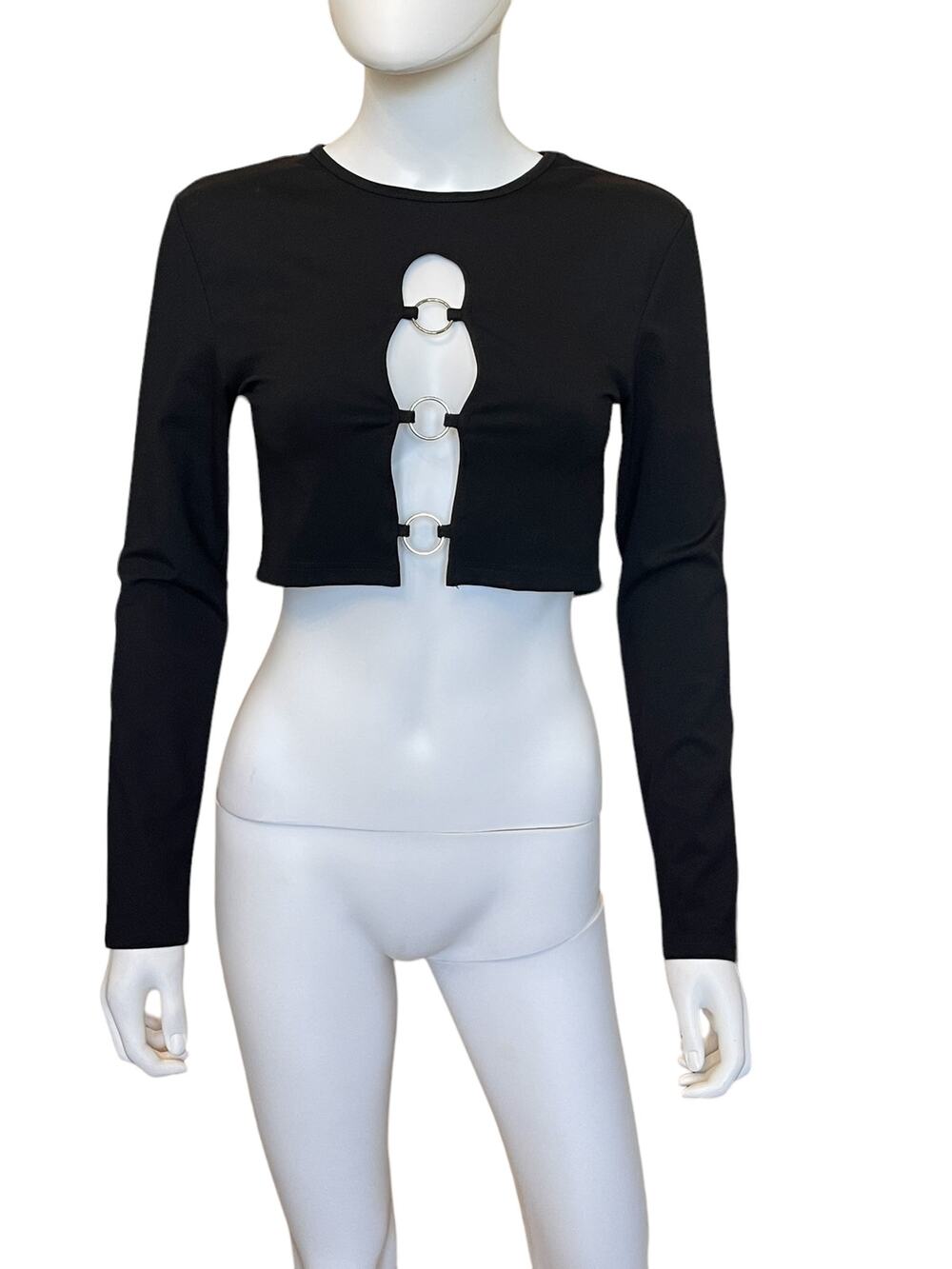 New ~ EDIKTED ~ Patricia Open-Ring Crop Top Size XL Baddie